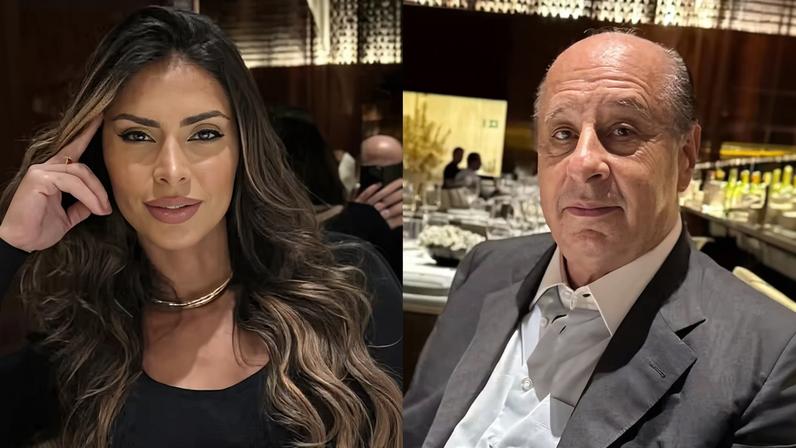 Clara Brasil mostra jantar romântico com o noivo, Marco Polo Del Nero — Foto: Reprodução/Instagram