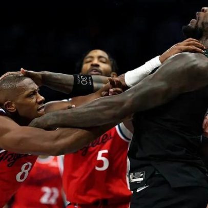 Empurrões entre jogadores marcam Clippers x Timberwolves; vídeo mostra