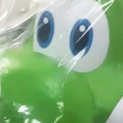 Pote de pipoca do Yoshi em Mario Galaxy parece ter comido algo estranho