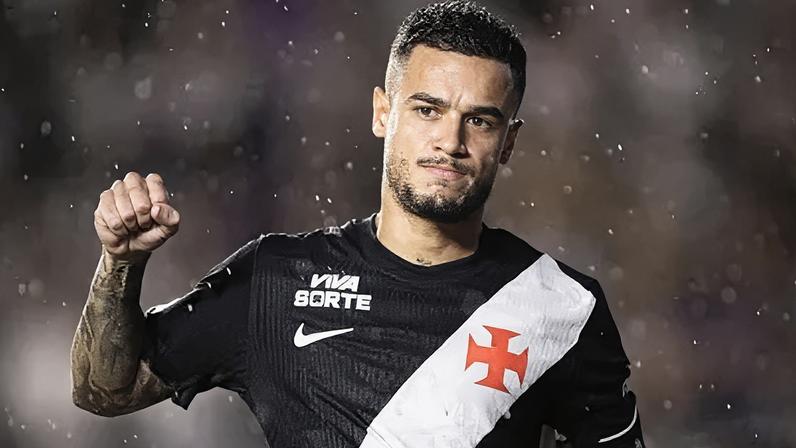Philippe Coutinho marcou o segundo gol do Vasco na vitória sobre o Botafogo