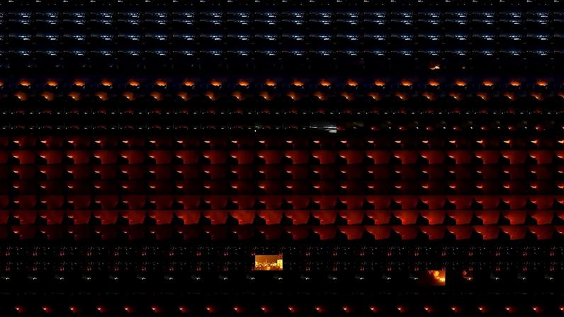 A section of Rashid Rana's Black Square (2025)