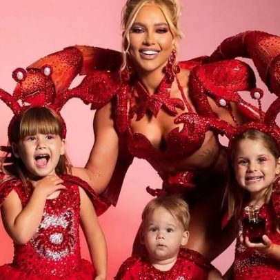 Virgínia Fonseca e filhos chamam atenção em look de Carnaval