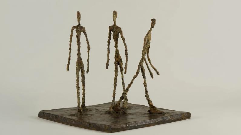 Alberto Giacometti's Trois hommes qui marchent (1948) is one of the works in the 10,000-strong collection of the new museum on the artist Fondation Giacometti; © Succession Alberto Giacometti / Adagp; Paris 2026