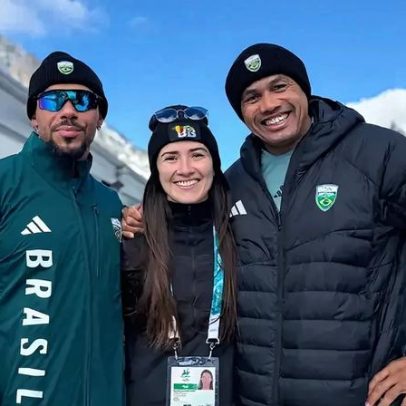 Primeiros atletas brasileiros chegam à vila olímpica Milão-Cortina