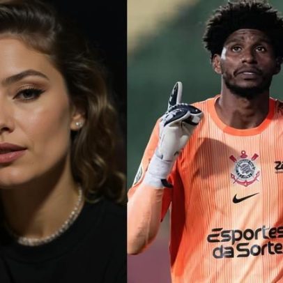 Noiva de Hugo Souza comenta superstição após classificação do Corinthians