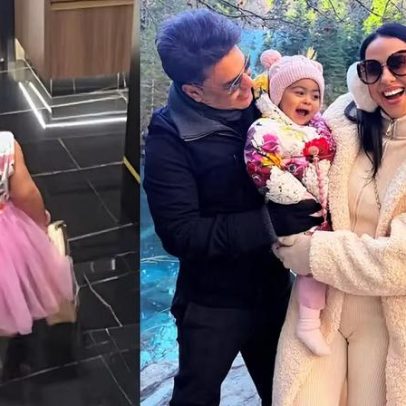 Graciele Lacerda brinca com Clara ao som de sertanejo