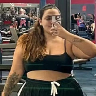 Vica Brenner treina e diz que seu look chama atenção