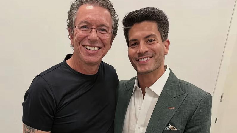 Boninho e Arthur Aguiar — Foto: Reprodução/Instagram