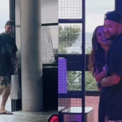 Neymar recebe festa surpresa de aniversário organizada por Bruna Biancardi