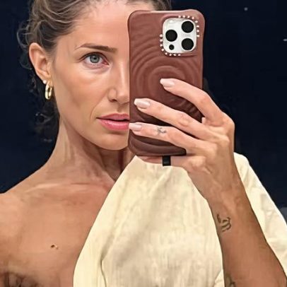 Aline Gotschalg aparece com bronzeamento artificial
