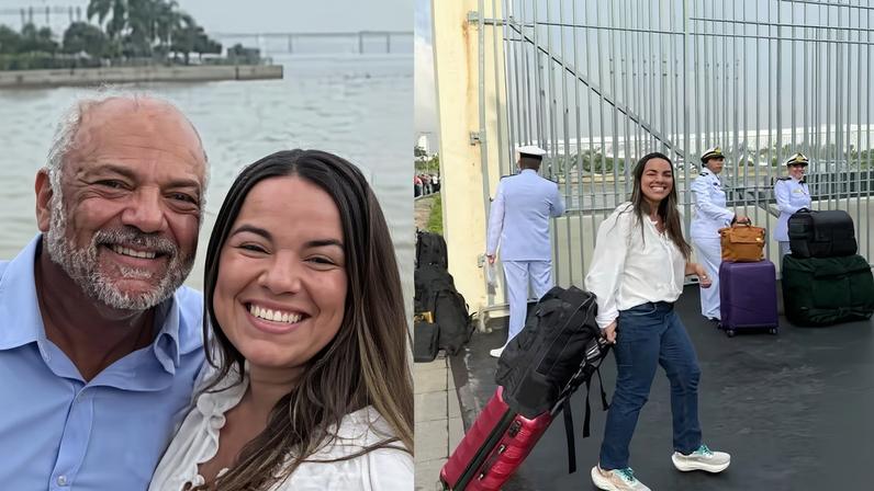 Genilson Araujo e a filha, Gabriela Dias — Foto: Reprodução | Instagram