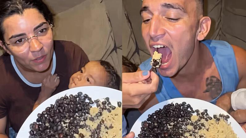 Ary Mirelle e João Gomes provam tanajura pela 1ª vez — Foto: Reprodução/Instagram