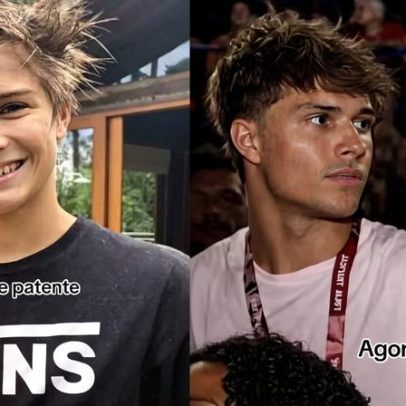 Filho de Fernanda Lima e Rodrigo Hilbert mostra foto de antes e depois