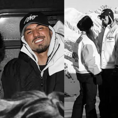 Gabriel Medina desfruta neve com Isabella Arantes nas Olimpíadas de Inverno