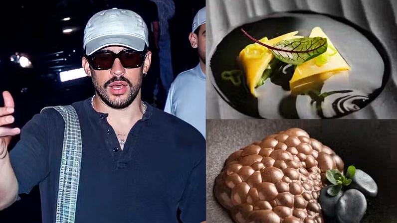 Veja o menu que Bad Bunny provou — Foto: Clayton Felizardo e Patrícia Devoraes/Brazil News e Reprodução/Brejo