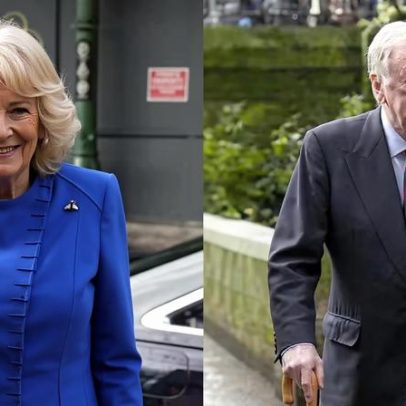 Rainha Camilla faz rara aparição ao lado do ex-marido em cerimônia