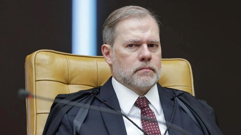 O ministro Dias Toffoli na sessão do plenário do STF em 12 de fevereiro. (Foto: Rosinei Coutinho/STF)