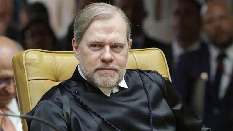 O ministro do STF Dias Toffoli durante a sessão solene de abertura do Ano Judiciário de 2026. (Foto: Rosinei Coutinho/STF)