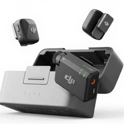 Kit de Microfone Lavalier da DJI cai 53% e inclui case de carregamento