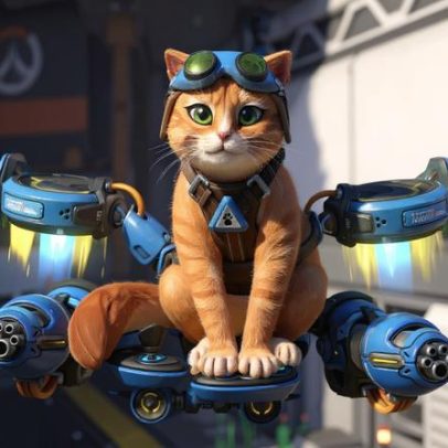 Novo herói felino com jetpack em Overwatch é agente do caos