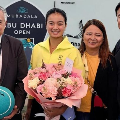 Eala recebe flores do embaixador e avança às quartas em Abu Dhabi