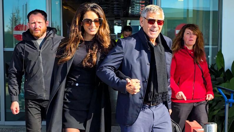 Amal and George Clooney have touched down in Milan, Italy ahead of the Winter Olympics 2026.