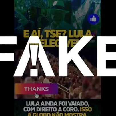 Vídeo manipulado de público na Sapucaí mostra grito Lula ladrão