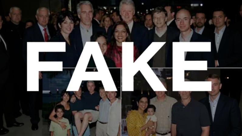 É #FAKE que fotos mostrem prefeito de Nova York ao lado de Jeffrey Epstein; imagens foram criadas com IA — Foto: Reprodução