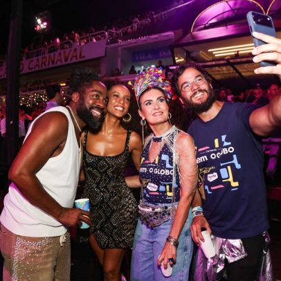 Camarote Quem O Globo reúne estrelas no Desfile das Campeãs do Rio