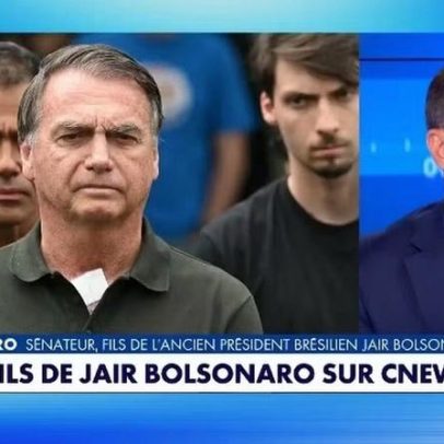 Flávio Bolsonaro critica governo Macron durante viagem à França