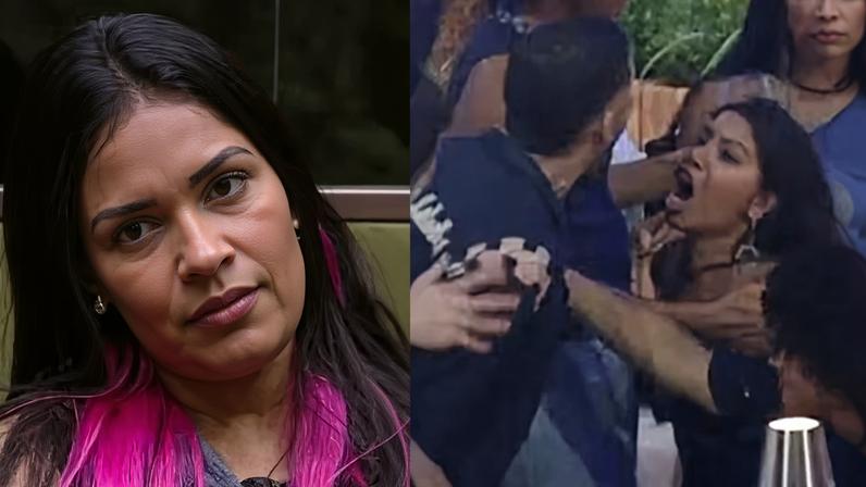 Flay, do BBB 20, reage a briga de Marcelo e Gabi no BBB 26 — Foto: Globoplay