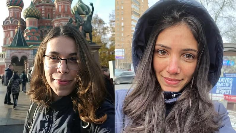 Imagem de Paola e Clarissa, brasileiras que moram na Rússia. — Foto: Acervos pessoais