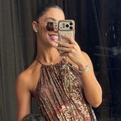 Gabriela Versiani posa com o enteado, filho de Murilo Huff com Marília