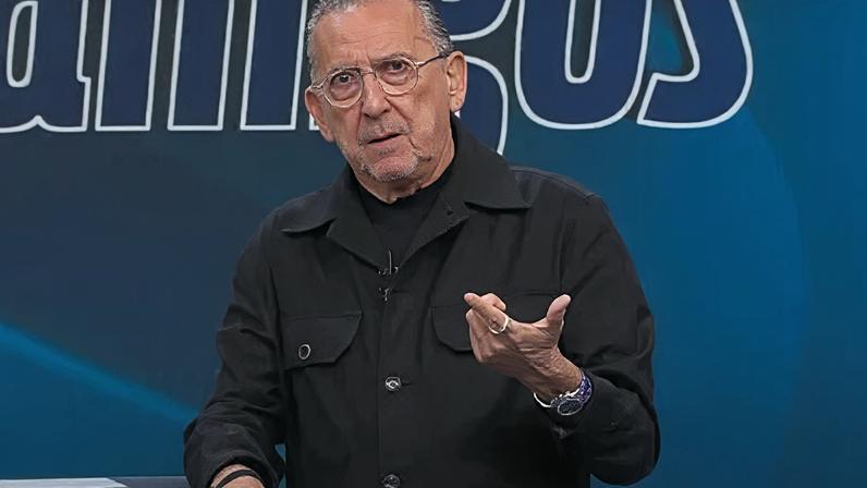 Galvão Bueno em seu programa na Band