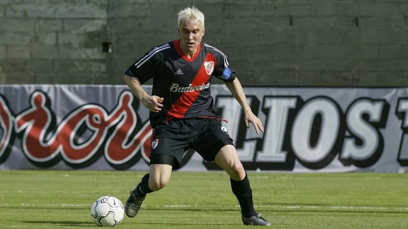 Coudet nos tempos de jogador do River Plate — Foto: Stephen Dunn/Getty Images