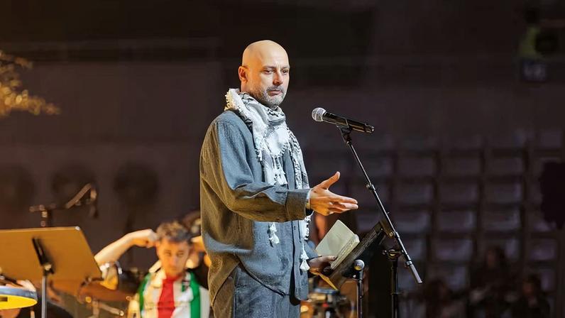 Pep Guardiola fez discurso pró Palestina em evento em Barcelona — Foto: Getty Images