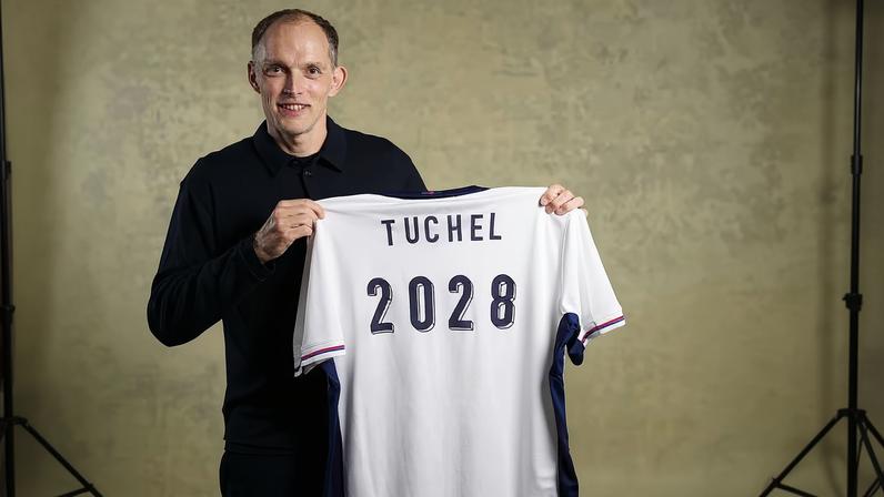 Thomas Tuchel renova até julho de 2028 com a Inglaterra — Foto: Getty Images