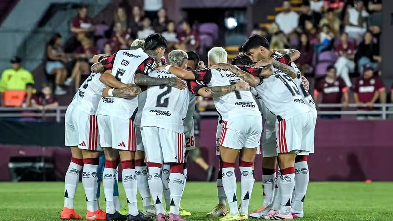 Flamengo x Lanús, pela Recopa — Foto: Marcelo Endelli/Getty Images