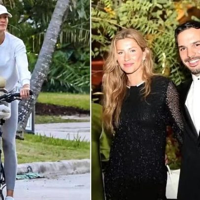 Gisele Bündchen mostra pela primeira vez aliança em passeio com o caçula