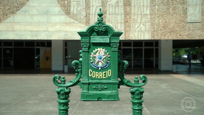 Crise financeira nos Correios se agrava e obriga governo federal a bloquear gastos de ministérios — Foto: Jornal Nacional/ Reprodução