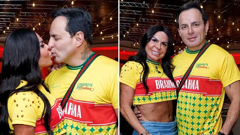 Gretchen e o marido, Esdhras de Souza — Foto: Clayton Felizardo/Brazilnews