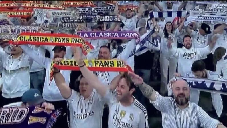 Real Madrid expulsou do Bernabéu torcedor flagrado fazendo gesto nazista — Foto: Reprodução