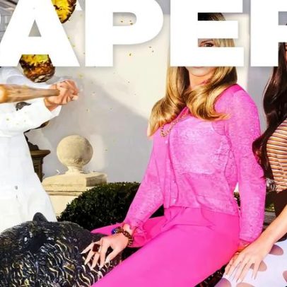 Heidi Klum e seus filhos modelos posam na primeira capa de revista da família