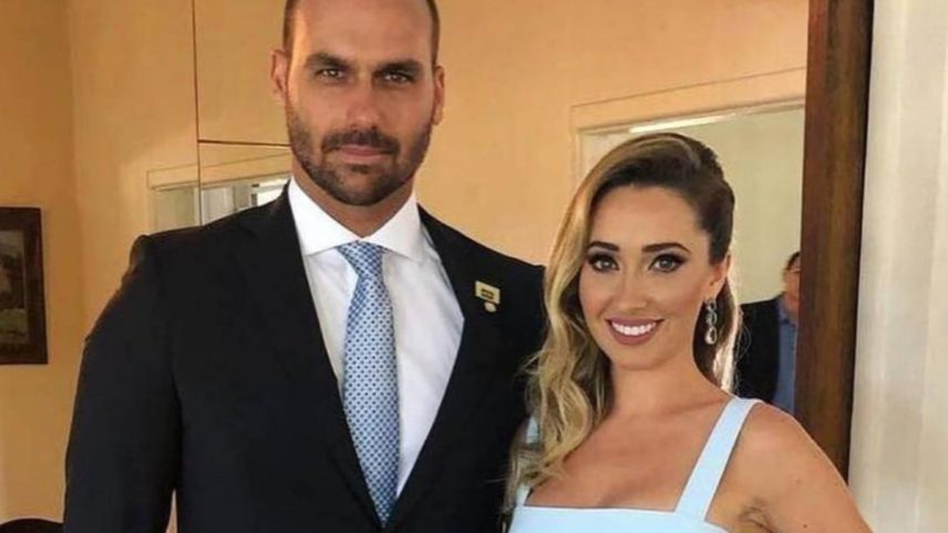 Eduardo e Heloisa Bolsonaro. Foto: Reprodução