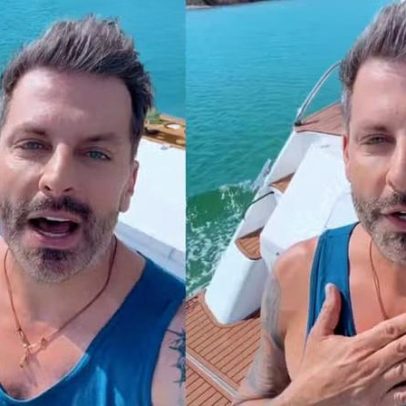Henri Castelli nega ser milionário durante passeio de barco