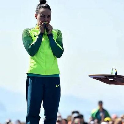 Poliana Okimoto volta a competir, estreia em novo esporte após medalha