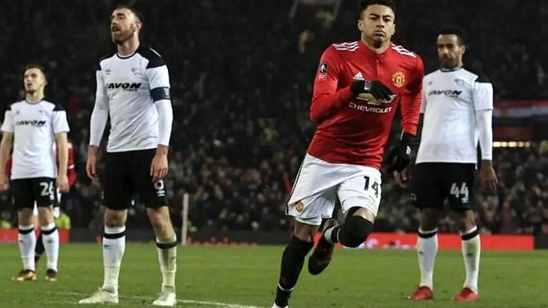 Lingard - Manchester United x Derby County