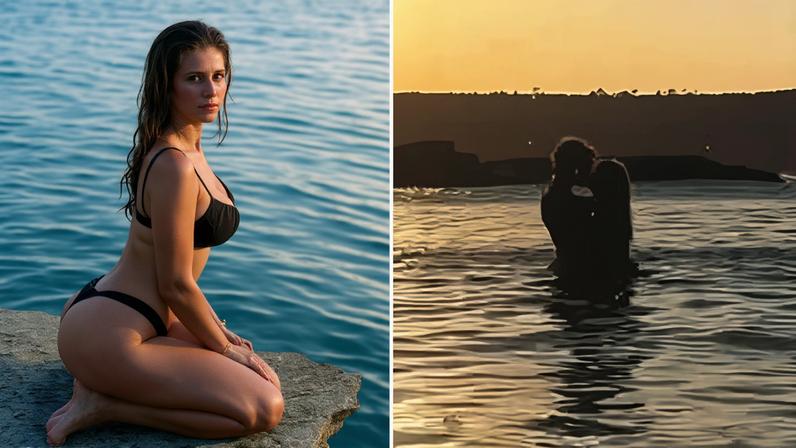 Isadora Cruz e o namorado, o esquiador Lucas Braathen — Foto: Reprodução/Instagram