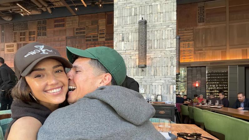 Jessica Alba shared a PDA photo from a Valentine’s getaway with Danny Ramirez.