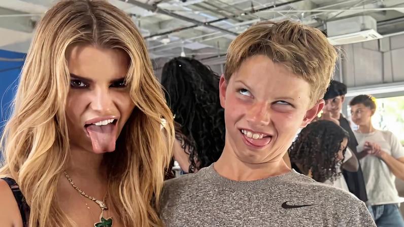 Jessica Simpson showed off her 12-year-old son’s major growth spurt on her Thursday Instagram Story.